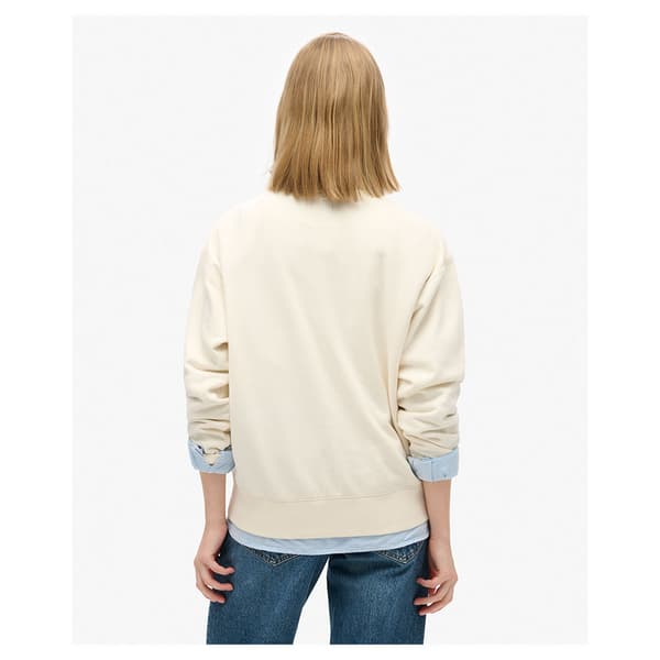 Superdry Travel Souvenir Loose Tröja Beige S Kvinna