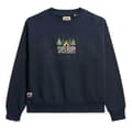 Miniatyrbillede 1 af 3: Superdry Travel Souvenir Loose Sweatshirt Blå S Kvinde