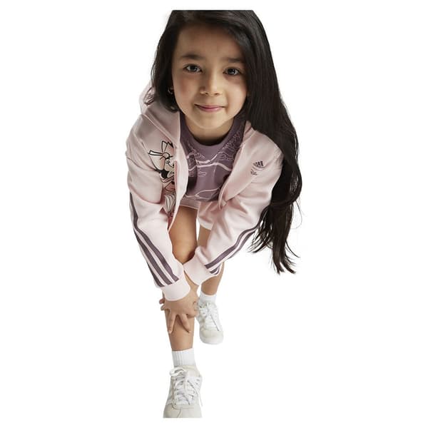 Adidas Disney Minie&daisy Tee Träningsdräkt Lila,Rosa 5-6 Years Flicka