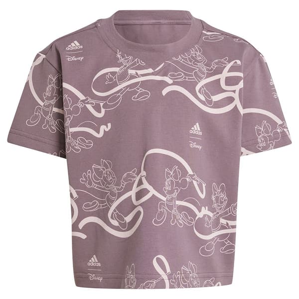 Adidas Disney Minie&daisy Tee Träningsdräkt Lila,Rosa 6-7 Years Flicka