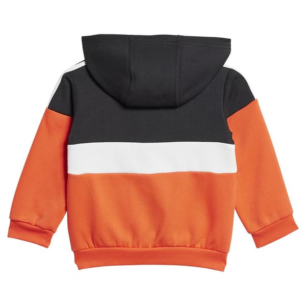 Adidas Tiberio 3 Stripes Colorblock Fleece Verkkapuku Oranssi 3-6 Months Poika