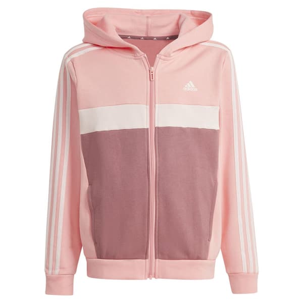 Adidas Tiberio 3 Stripes Colorblock Fleece Verkkapuku Pinkki 15-16 Years Poika