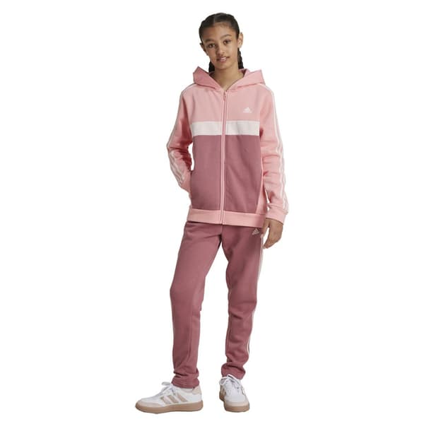 Adidas Tiberio 3 Stripes Colorblock Fleece Verkkapuku Pinkki 15-16 Years Poika