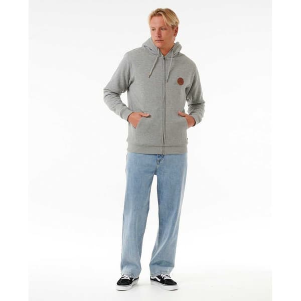 Rip Curl Icos Lined Sweatshirt Med Dragkedja Grå S Man