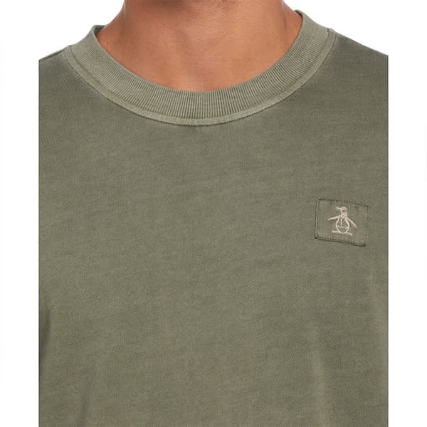 Original Penguin Garment Dyed Loop Back Terry Tröja Grönt XL Man