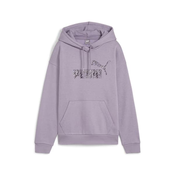 Puma Ess+ Animal Huvtröja Lila S Kvinna