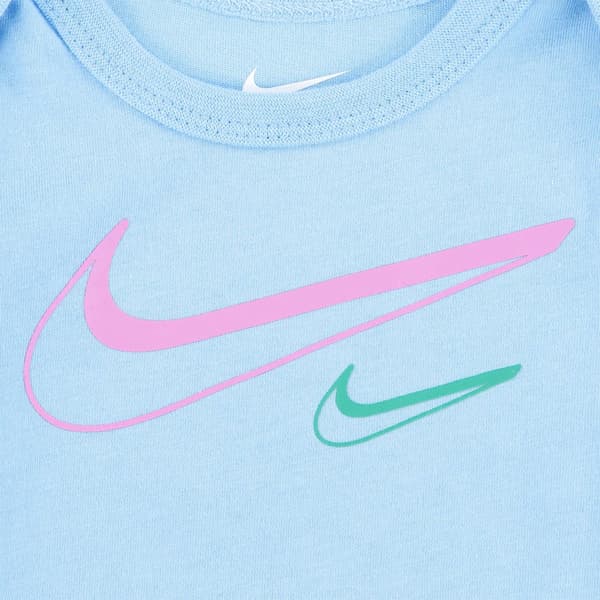 Nike Kids Set Swoosh Logo Träningsdräkt 3 Enheter Flerfärgad 24 Months Flicka
