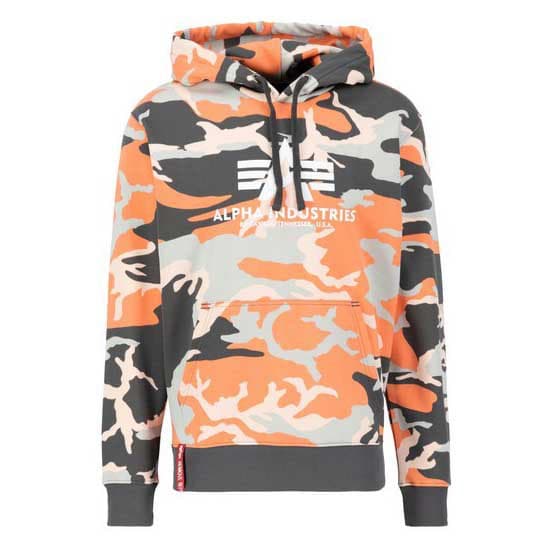 Alpha Industries Basic Camo Tröja Med Huva Flerfärgad 3XL Man