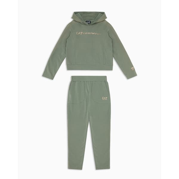 Ea7 Emporio Armani 6dfv02_fjzez Verkkapuku Vihreä 14 Years Tyttö