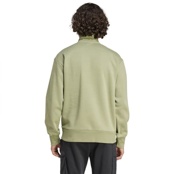 Adidas City Escape Fleece Halv Dragkedja Sweatshirt Grönt S / Regular Man