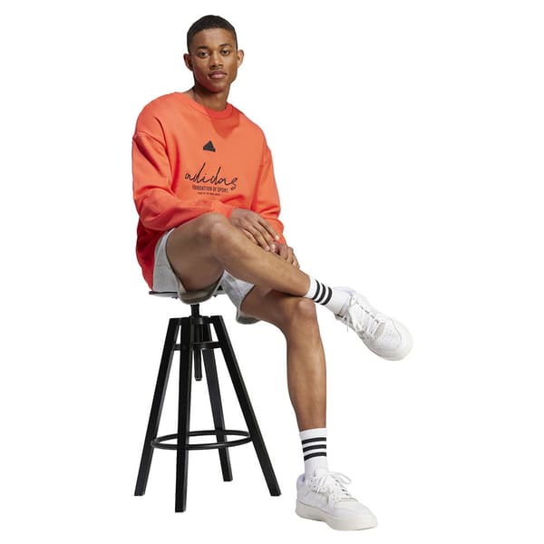 Adidas Brand Love French Terry Tröja Orange S / Regular Man