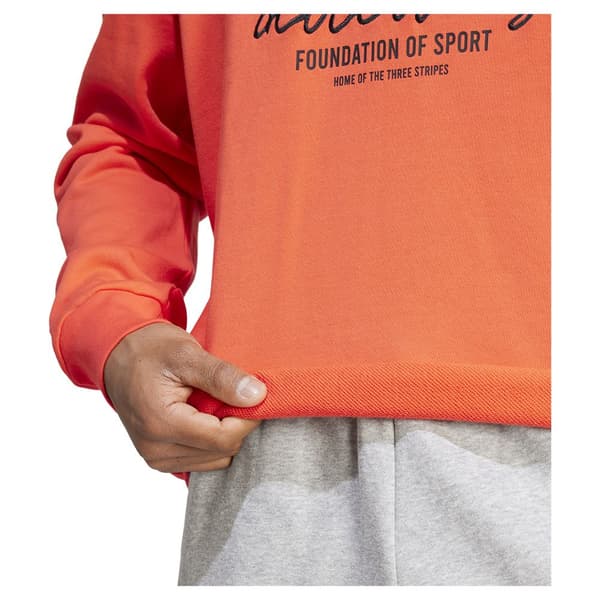 Adidas Brand Love French Terry Tröja Orange S / Regular Man