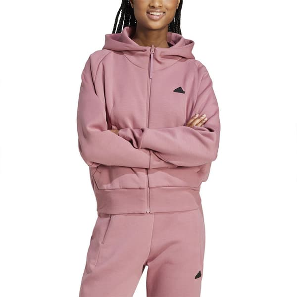 Adidas Z.n.e Sweatshirt Med Dragkedja Rosa L / Regular Kvinna