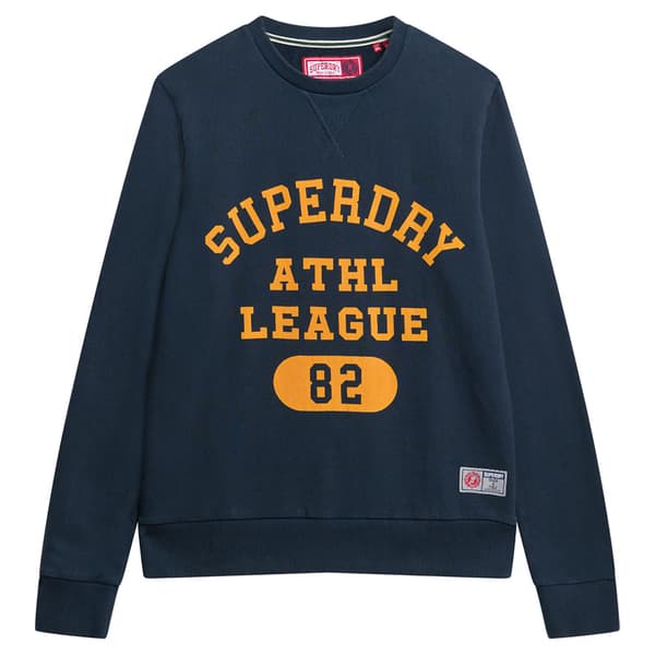Superdry Athletic Printed Tröja Blå M Man