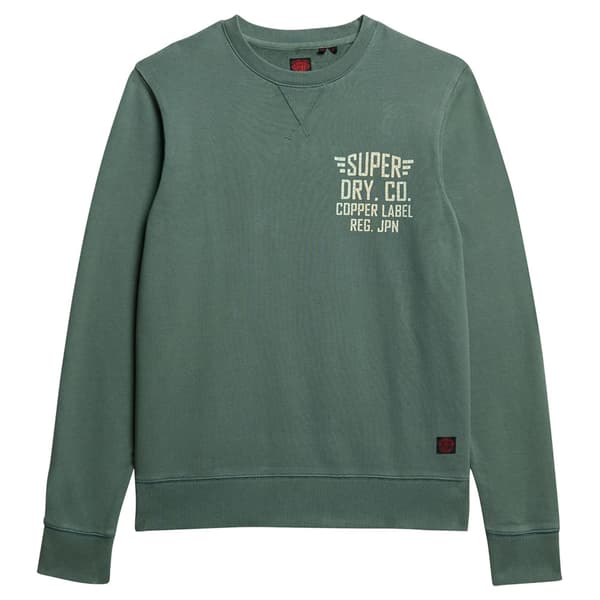 Superdry Copper Label Graphic Tröja Grönt M Man