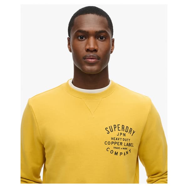 Superdry Copper Label Graphic Tröja Gul M Man