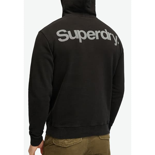 Superdry Core Logo City Loose Huvtröja Svart M Man
