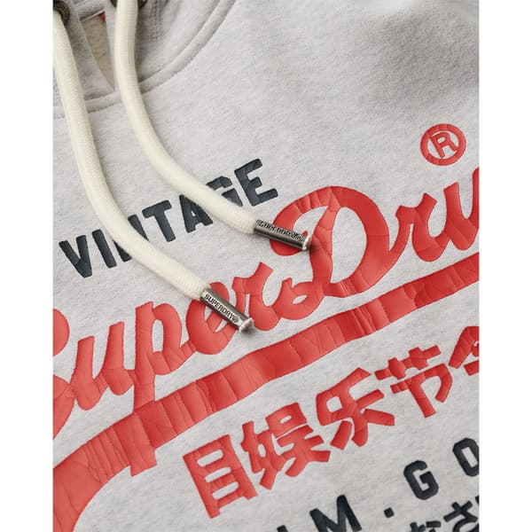 Superdry Duo Vintage Logo Huvtröja Grå S Man