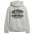 Miniatyrbild 1 av 3: Superdry Embroidere Script Graphic Huvtröja Grå 2XL Man