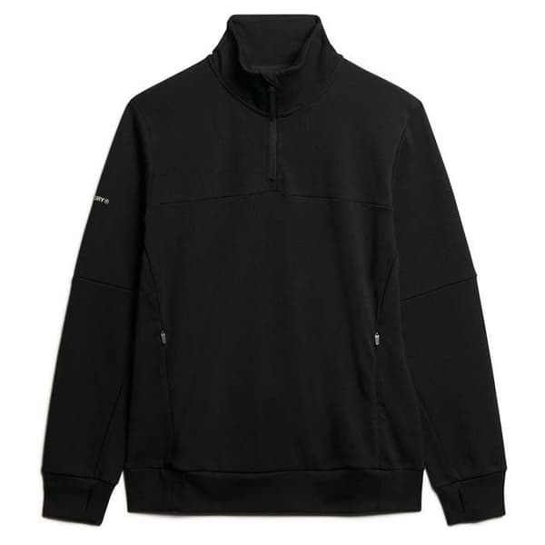 Superdry Tech Tröja Med Halv Dragkedja Svart 2XL Man