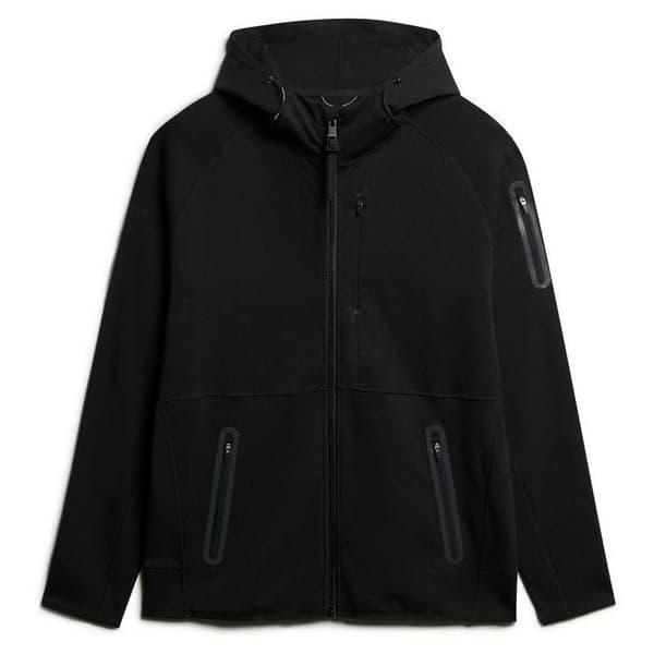 Superdry Tech Logo Sweatshirt Med Dragkedja Svart 2XL Man