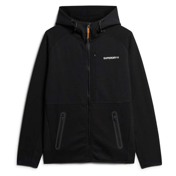 Superdry Tech Logo Sweatshirt Med Dragkedja Svart 2XL Man