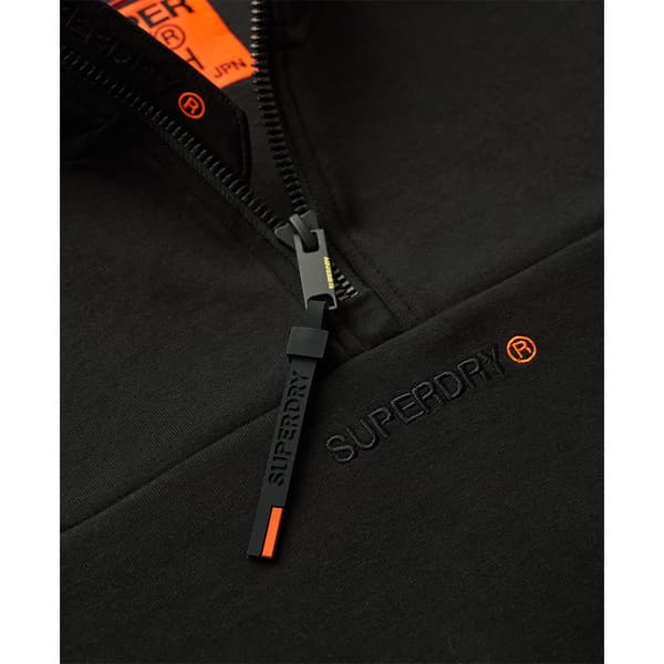 Superdry Tech Logo Loose Tröja Med Halv Dragkedja Svart 2XL Man
