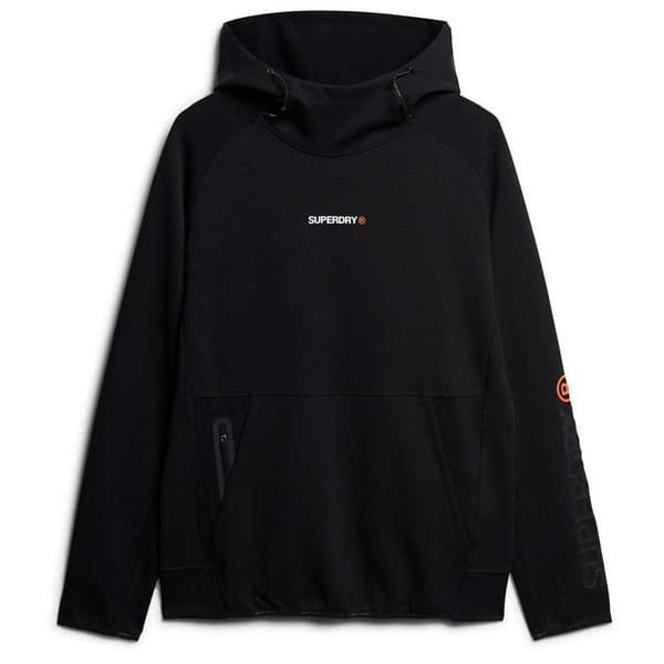 Superdry Tech Logo Loose Huvtröja Svart M Man