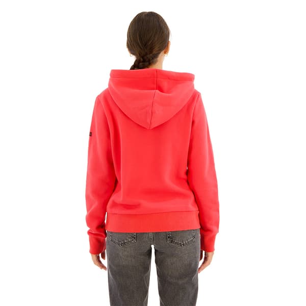 Superdry Tokyo Vl Graphic Huvtröja Röd XS Kvinna