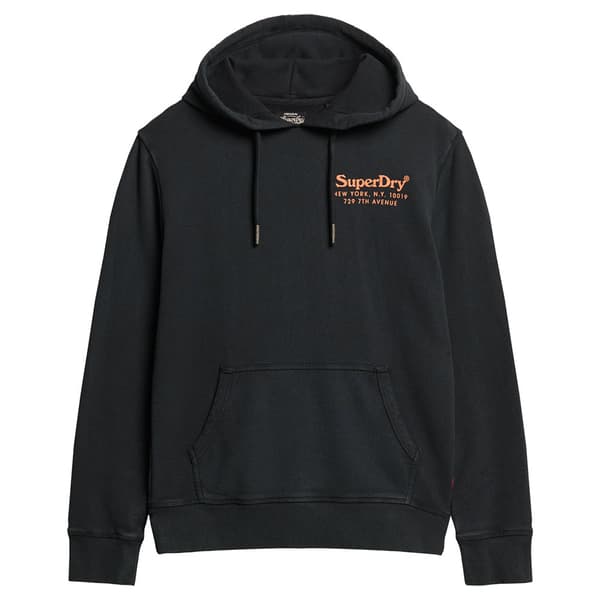 Superdry Tonal Venue Logo Huvtröja Svart M Man