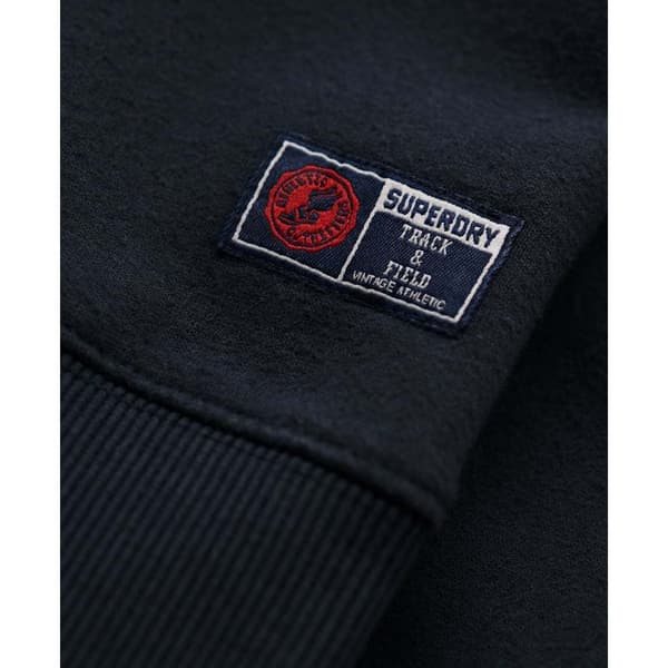 Superdry Track & Field Graphic Tröja Med Halv Dragkedja Svart 2XL Man