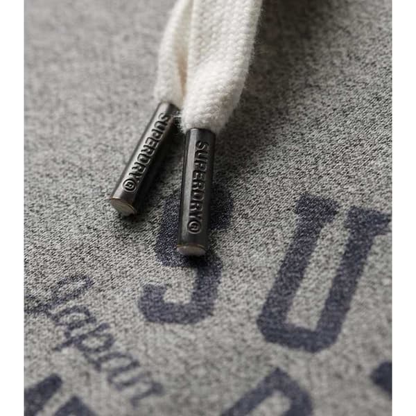 Superdry Track & Field Graphic Huvtröja Grå M Man