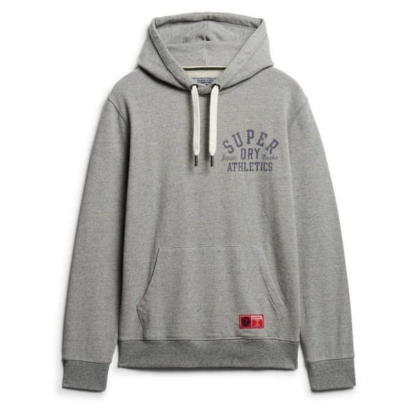 Superdry Track & Field Graphic Huvtröja Grå M Man