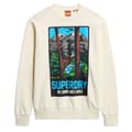 Miniatyrbillede 3 af 3: Superdry Travel Postcard Graphic Sweatshirt Hvid 2XL Mand