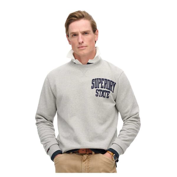 Superdry Vintage Athletic Tröja Grå M Man