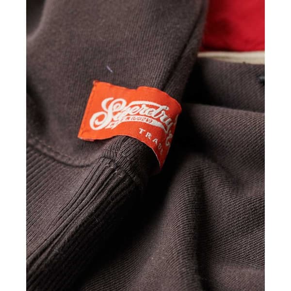 Superdry Workwear Embroiderer Loose Collegepaita Ruskea S Nainen