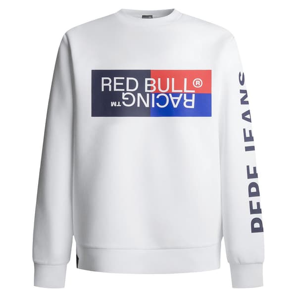 Red Bull Racing Colour Block Graphic Crew Sweatshirt Hvid XL Mand