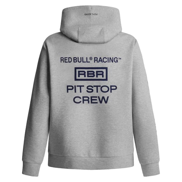 Red Bull Racing Pit Crew Graphic Hoody Hættetrøje Grå M Mand