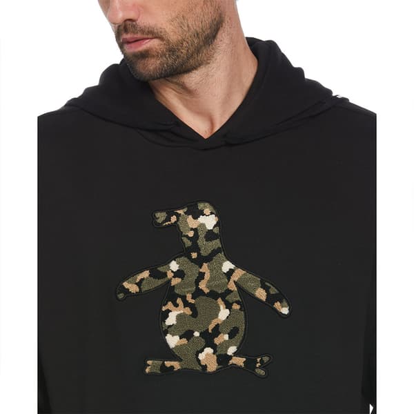 Original Penguin Fleece Boucle Camo Pete Huvtröja Svart L Man