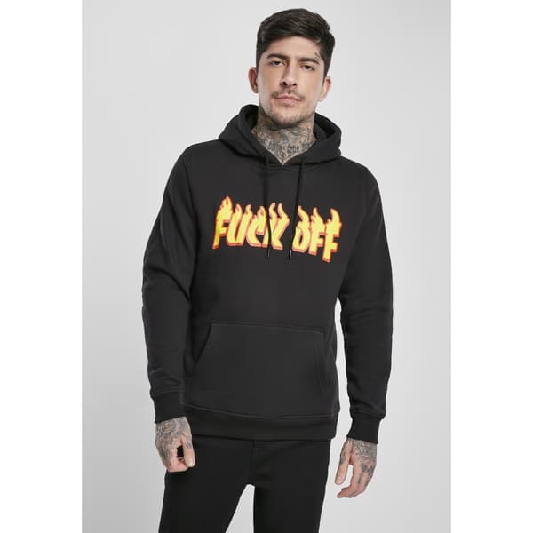 Mister Tee Fuck Flames Sweatshirt Sort S Mand