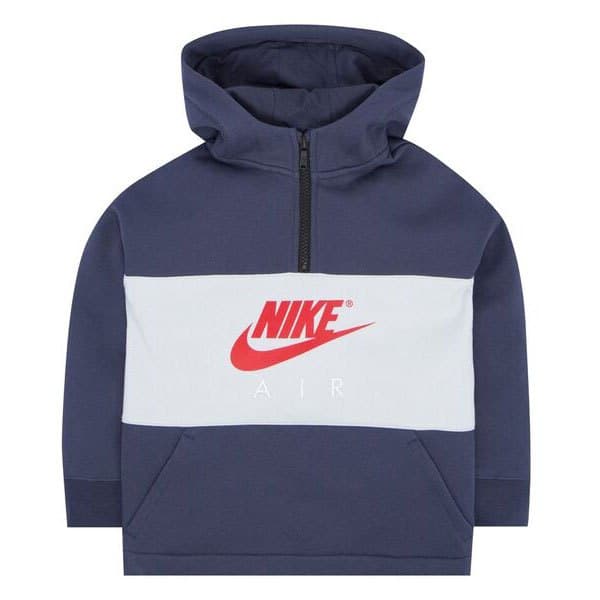 Nike 342s-u2y Tröja Med Huva Blå 4-5 Years Pojke