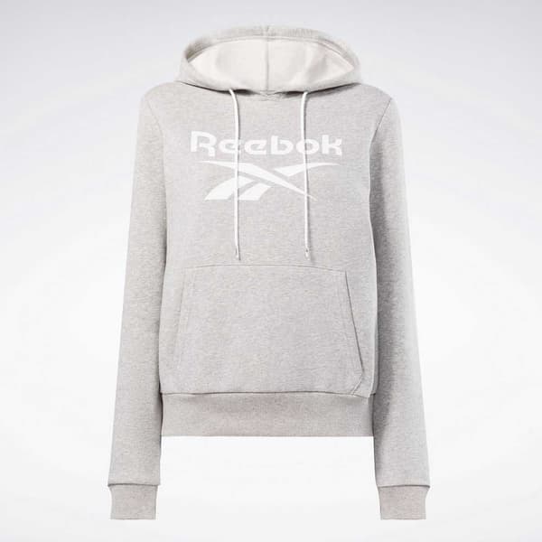 Reebok Identity Big Logo Tröja Med Huva Grå S Kvinna