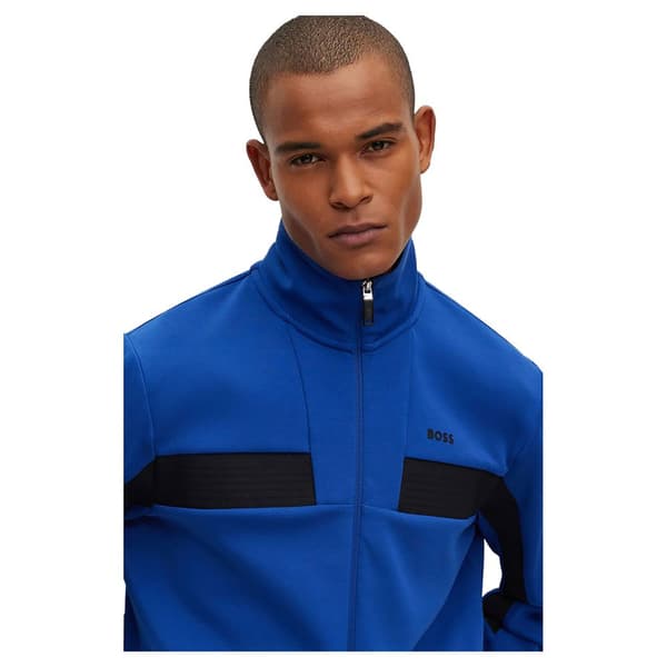 Boss Skaz 1 10250371 Kokovetoketjullinen Collegepaita Sininen M Mies