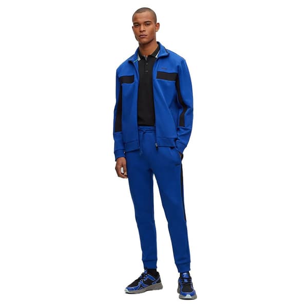 Boss Skaz 1 10250371 Kokovetoketjullinen Collegepaita Sininen M Mies