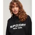 Miniatyrbild 3 av 5: Superdry Sport Luxe Loose Tröja Med Huva Svart XS Kvinna