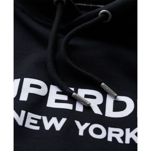 Superdry Sport Luxe Loose Tröja Med Huva Svart XS Kvinna