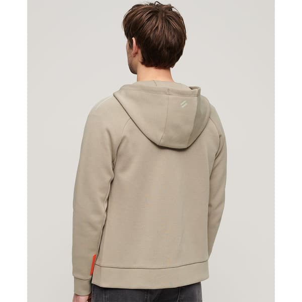 Superdry Sport Tech Logo Loose Sweatshirt Med Dragkedja Beige XL Man