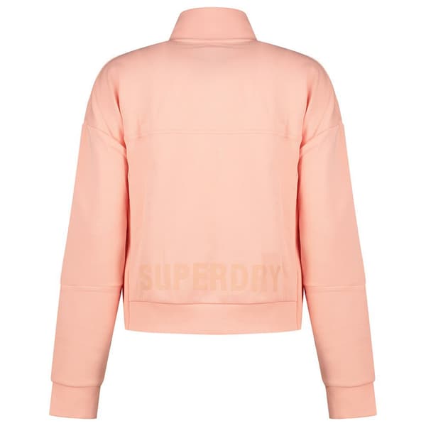 Superdry Sport Tech Relaxed Half Tröja Med Halv Dragkedja Orange XS Kvinna