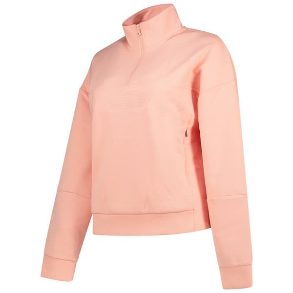 Superdry Sport Tech Relaxed Half Tröja Med Halv Dragkedja Orange XS Kvinna
