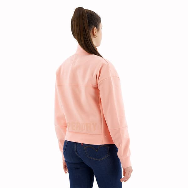 Superdry Sport Tech Relaxed Half Tröja Med Halv Dragkedja Orange XS Kvinna